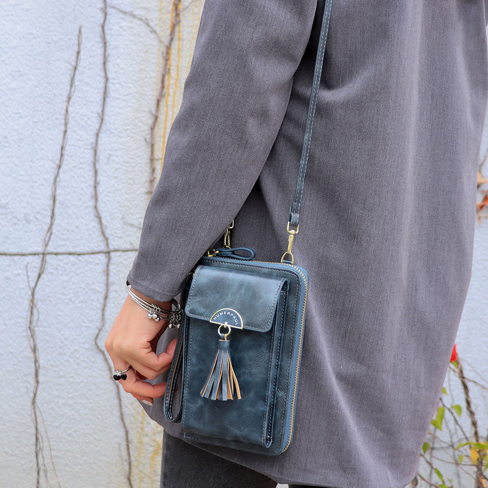 Women's Bags New Retro Fashion Shoulder Bags Ladies Small Messenger Bags European and American Mobile Phone Leather Bags