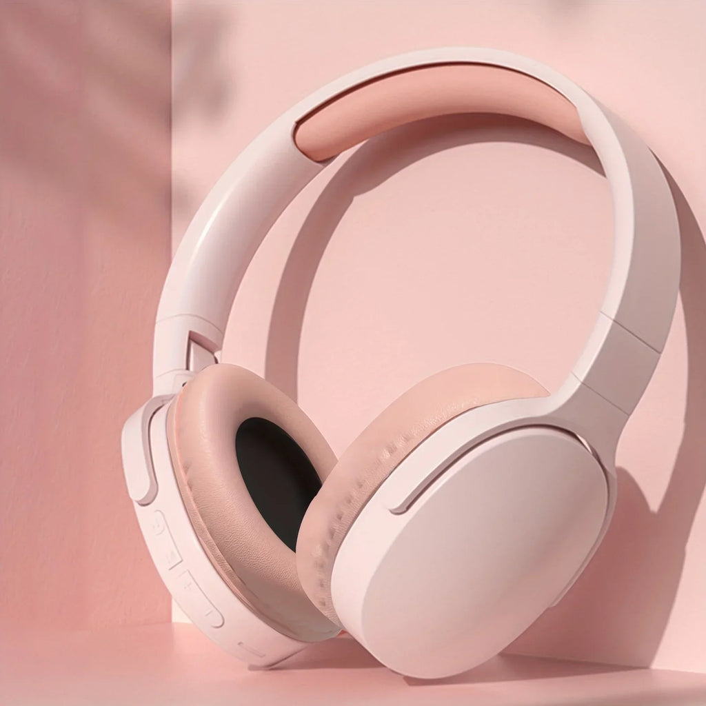 Wireless Bluetooth Over-Ear Headphones Pink